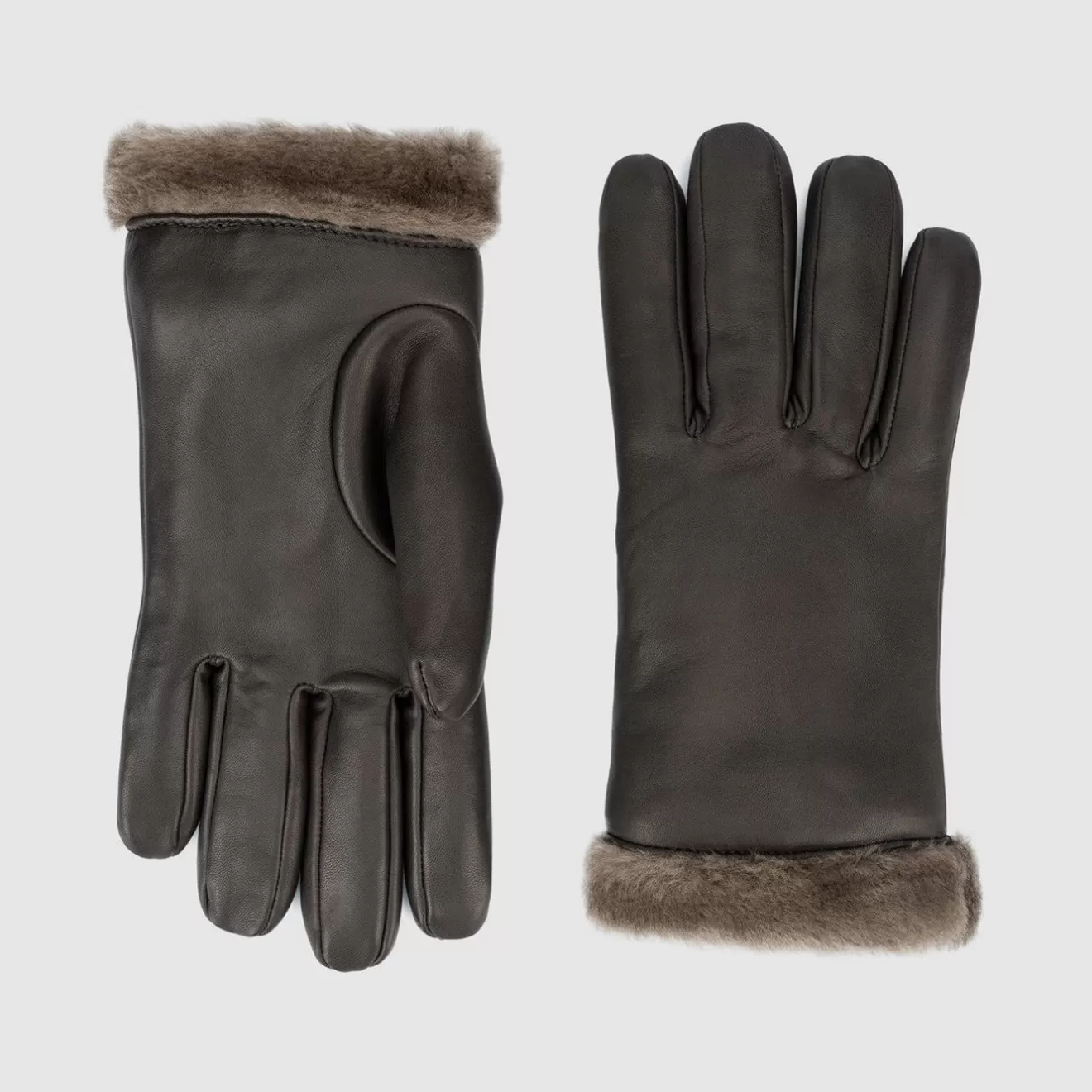 Men Aquatalia Gloves | Classic Cuff Glove Espresso