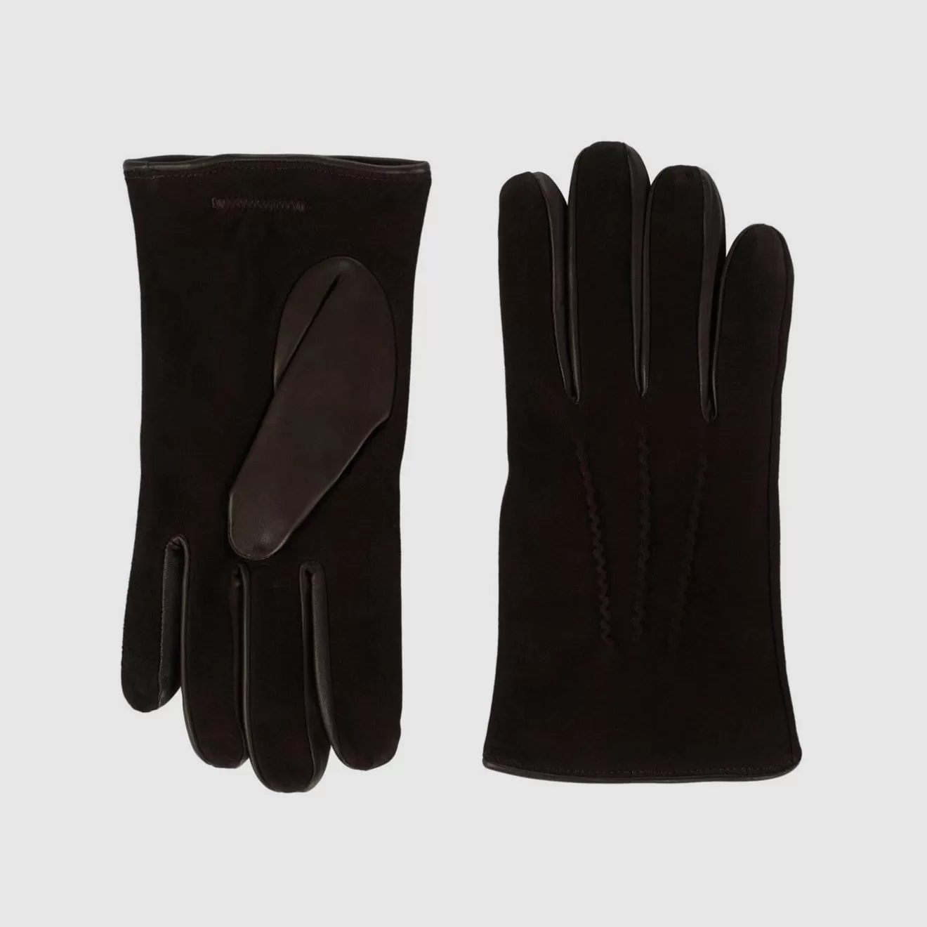 Men Aquatalia Gloves | Classic Trim Glove Espresso