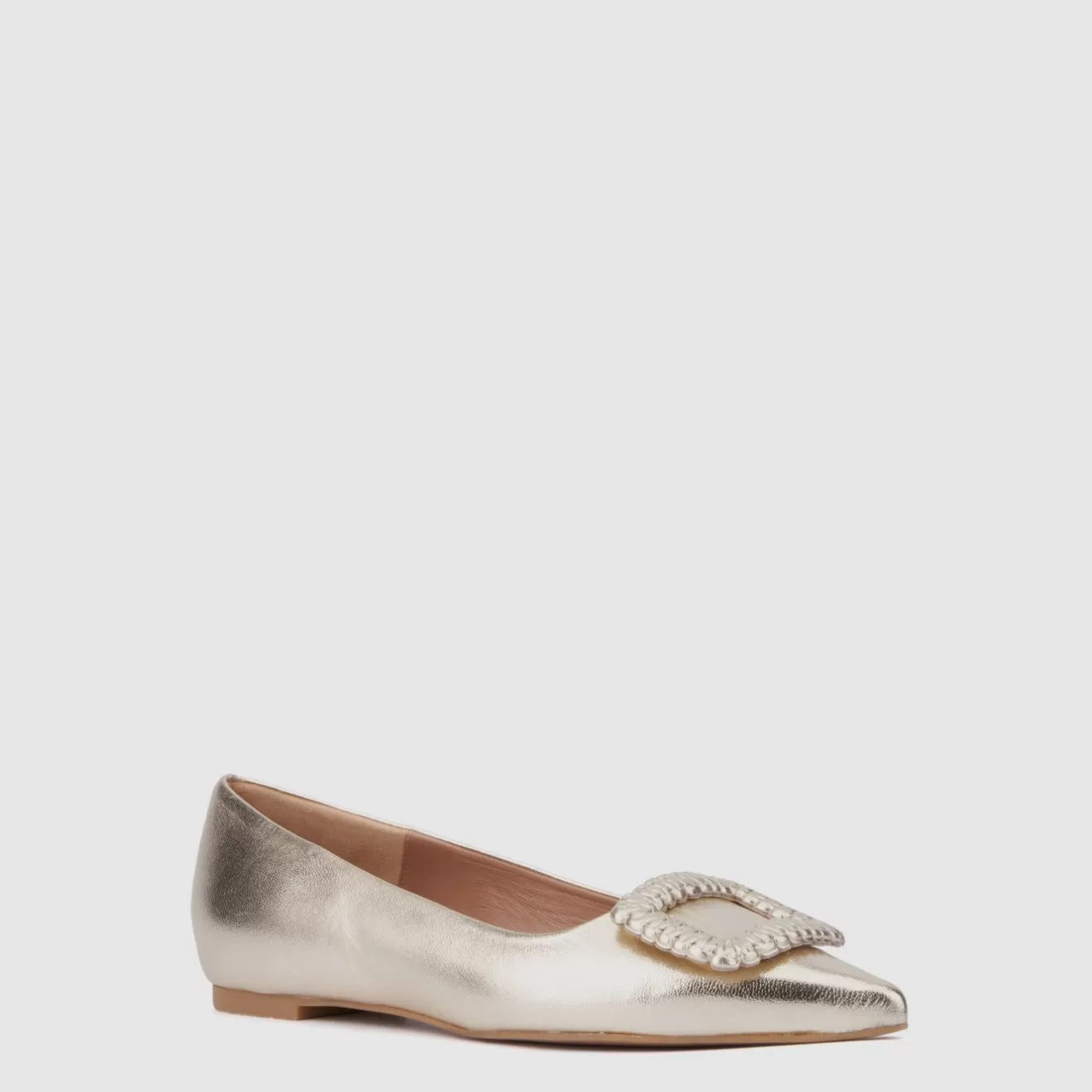 Women Aquatalia Flats | Jena Platino