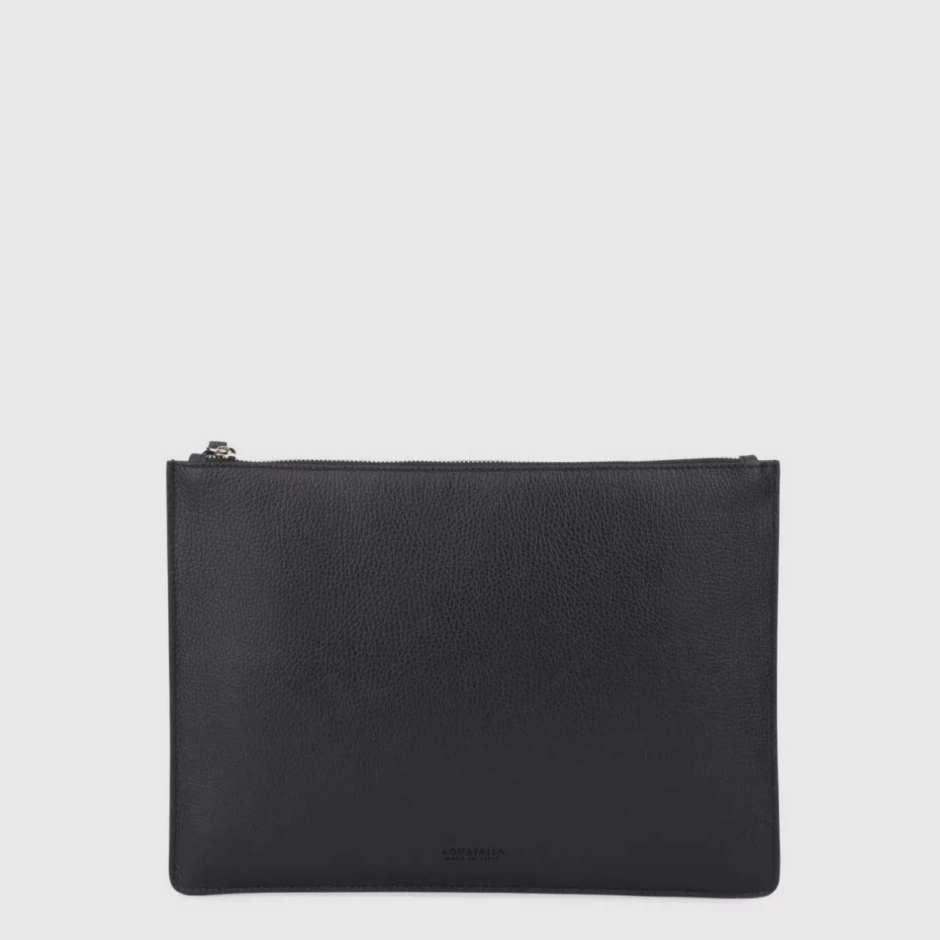 Women Aquatalia Handbags | Large Zip Pouch Black